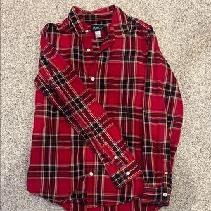 The Children's Place Red Plaid Button Down Shirt only worn once